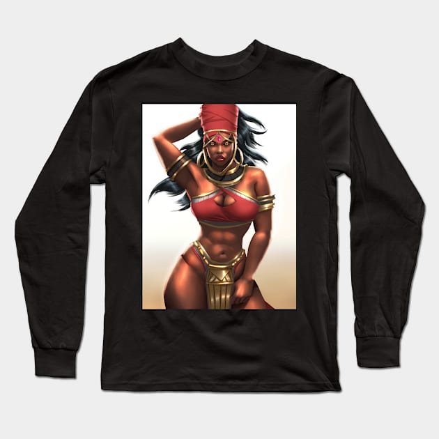 Blessed Black Girl Collection Long Sleeve T-Shirt by Beckley Art